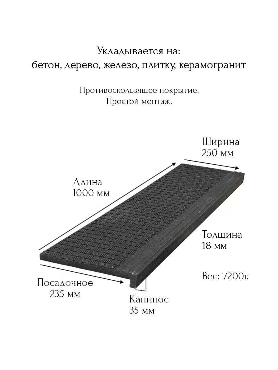 Противоскользящие накладки на ступени